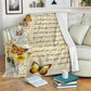 Butterfly Love Dear Mom Mothers Day Vintage Flannel Blanket For Relaxing At Home And Travel
