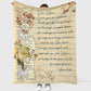 Family Dear Mom Mothers Day Scrapbooking Flannel Blanket For Living Room And Bedroom Styling