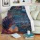 Wolf To My Mom Thank You Flannel Blanket For Relaxing At Home And Travel