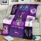 Fibromyalgia Awareness Fight Like A Warrior Flannel Blanket For Bed Sofa And Reading Nook Decor