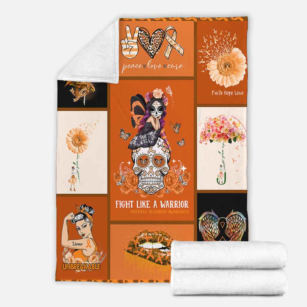 Multiple Sclerosis Awareness Flannel Blanket For Cozy Home Lounging And Gifting