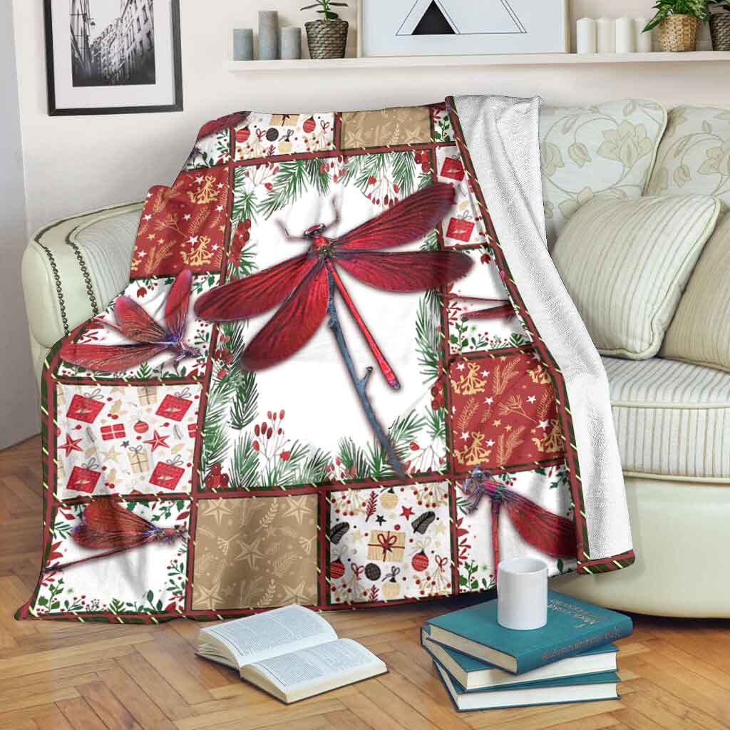 Dragonfly I Am Always With You Flannel Blanket For Cozy Home Lounging And Gifting