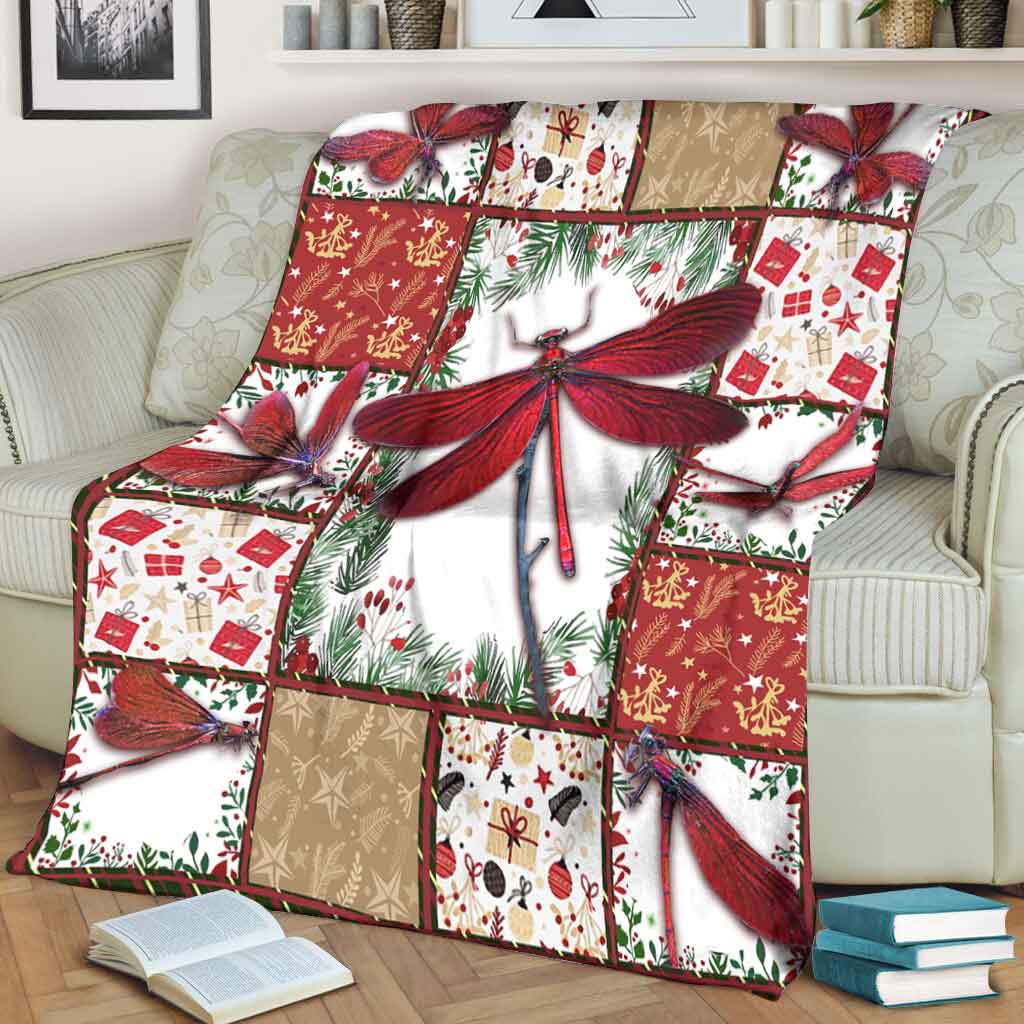 Dragonfly I Am Always With You Flannel Blanket For Living Room And Bedroom Styling