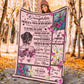 Breast Cancer Awareness Butterfly Flannel Blanket For Bed Sofa And Reading Nook Decor