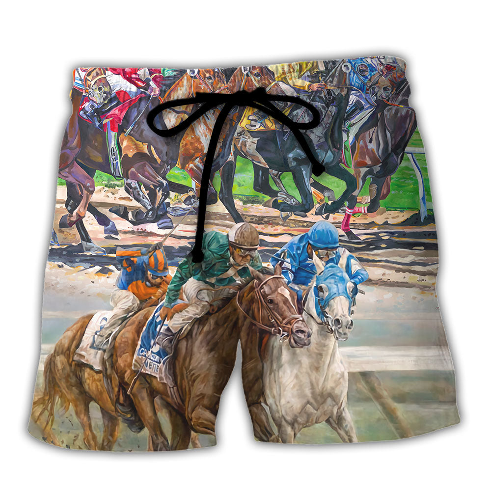 Horse Riding Eat Sleep Ride Repeat - Beach Short