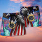 New Year Freedom America Art - Beach Short