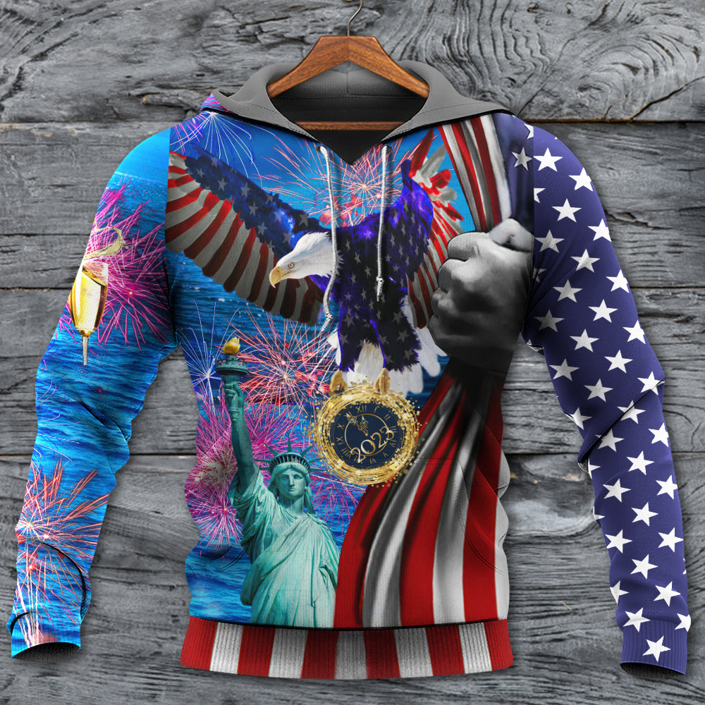 New Year New America Style - 3D Hoodie