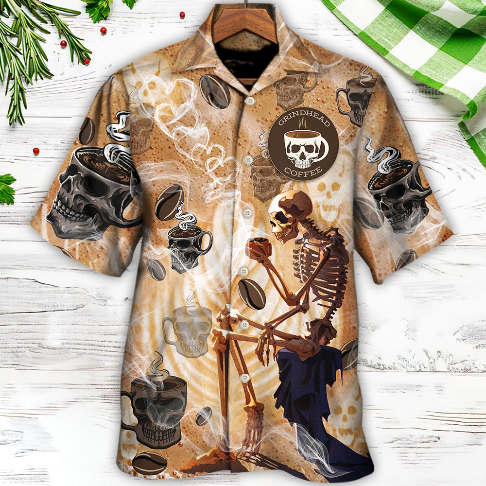 Skull Coffee Amazing Style - Hawaiian Shirt