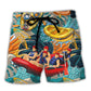 River Rafting Team Tropical Style – Beach Short