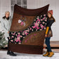 Breast Cancer Awareness Strength And Hope Message Flannel Blanket For Bedroom Couch And Daily Comfort