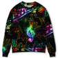 Black Cat Magical Light Music Notes – Sweater - Ugly Christmas Sweater