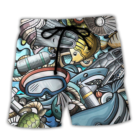 Scuba Diving I Have Friends – Beach Short