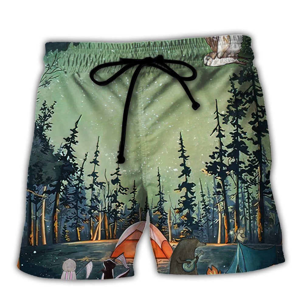 Camping You Don’t Have To Be Crazy To Camp With Us – Beach Short