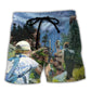Hiking Is The Answer Funny Outdoor Quote – Beach Short