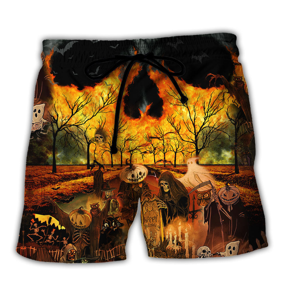 Halloween Party Fun Art - Beach Short