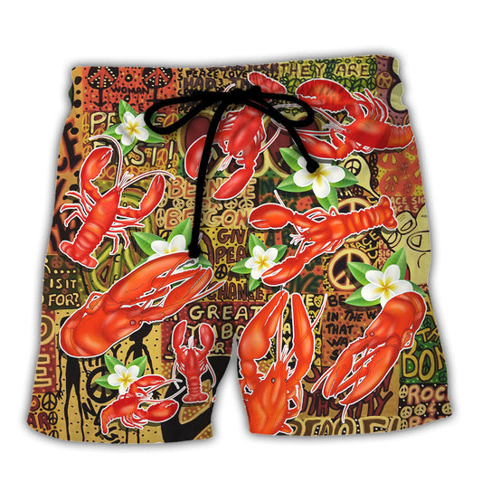 Lobster Hot Tub Party Tropical Vibe – Beach Short