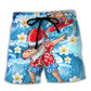 Dabbing Santa Fun Summer Christmas In July – Beach Short