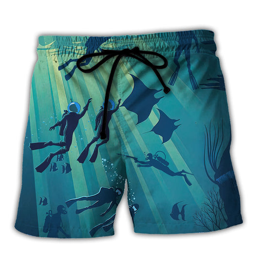 Scuba Diving Farther From Idiots At The Bottom – Beach Short
