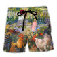 Gardening I Just Want To Work In My Garden Retro – Beach Short