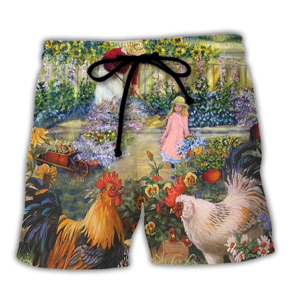 Gardening I Just Want To Work In My Garden Retro – Beach Short