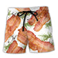 Bacon Lover Funny Food Art – Beach Short
