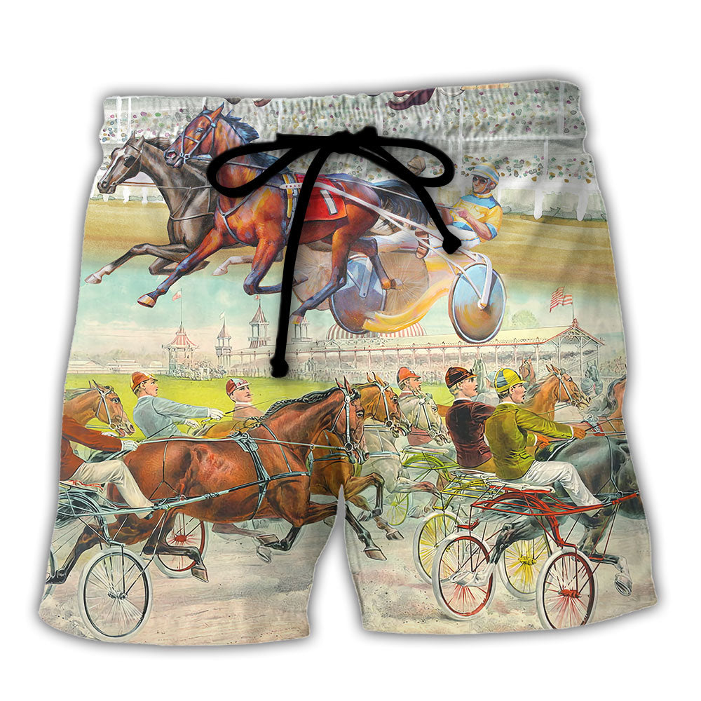 Harness Racing Horse Road Lover – Beach Short