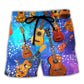 Guitar Ukulele Love Forever – Beach Short