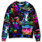 DJ Cat Cool Life Style – Sweater - Ugly Christmas Sweater