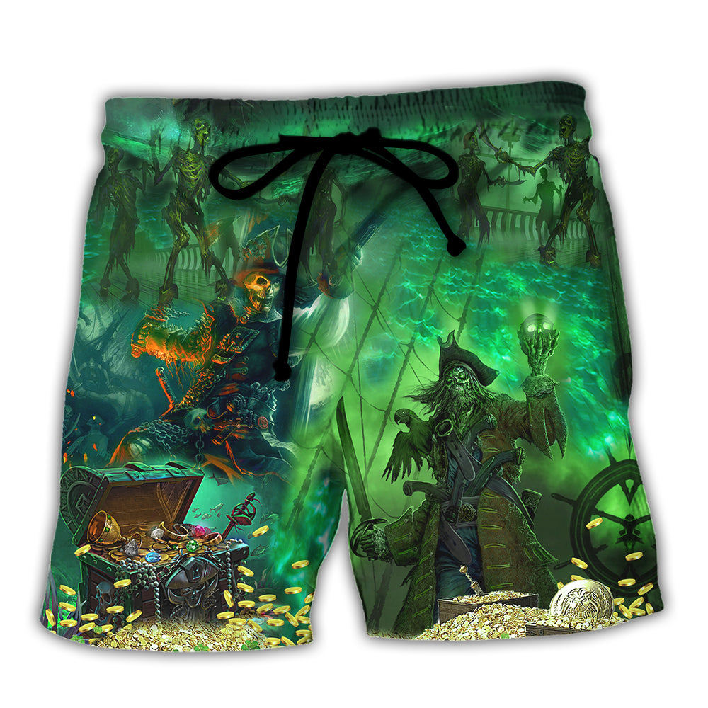 Irish Pirate Booze And Booty Art – Beach Short