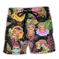 Sloth Cute Tropical Funny Art Style – Beach Short