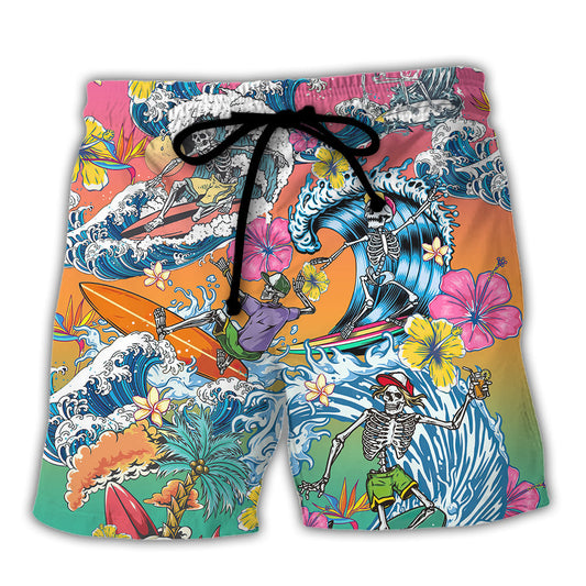 Paddleboarding Saved Me Funny Paddleboarder Quote - Beach Short