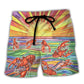 Lobster Funny Bold Tropical Humor – Beach Short