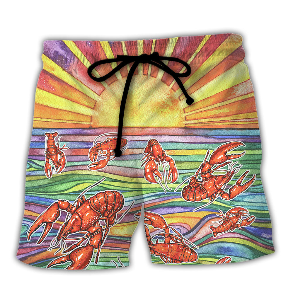 Lobster Funny Bold Tropical Humor – Beach Short