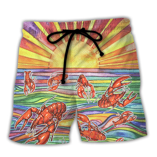 Lobster Funny Bold Tropical Humor – Beach Short