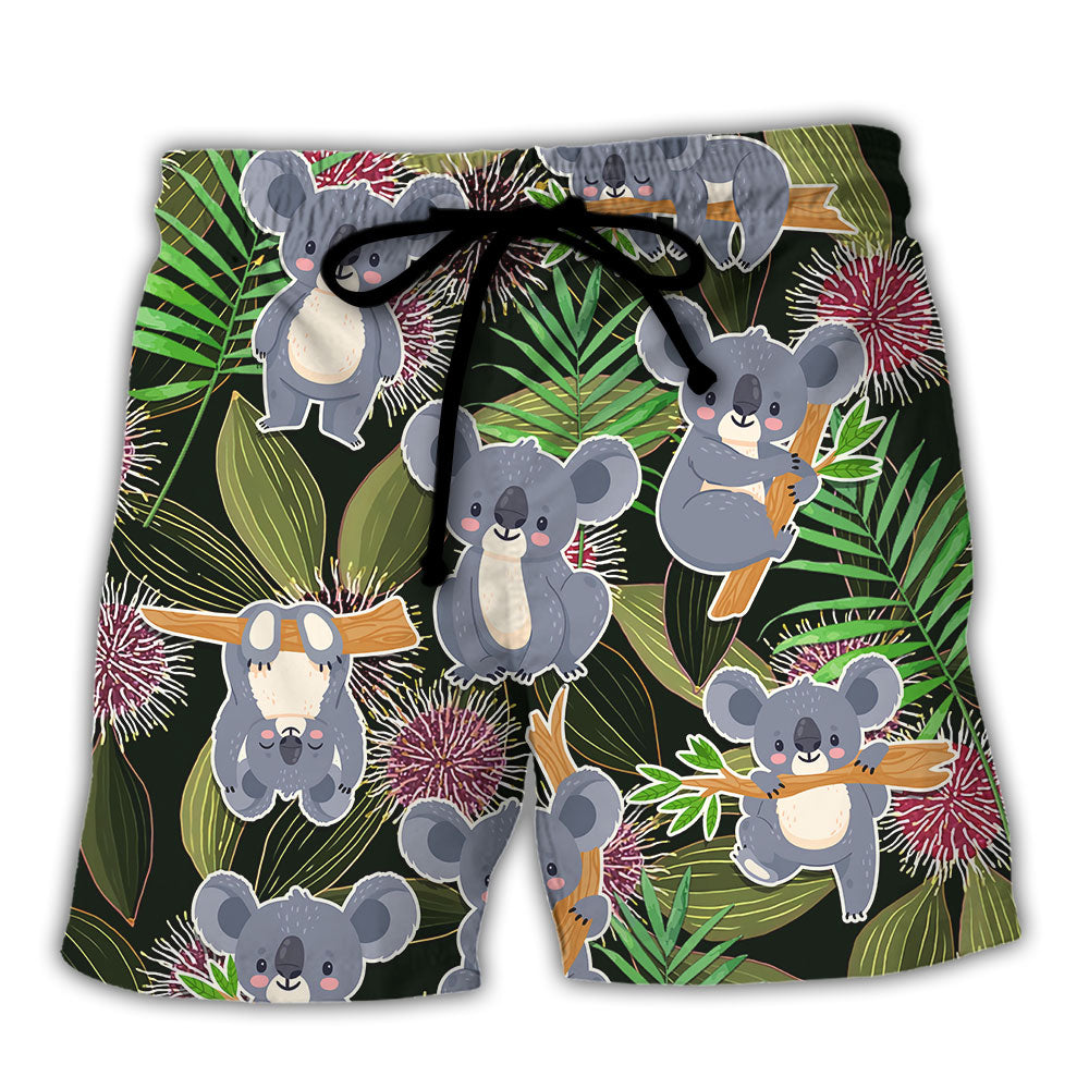 Koala Daily Life Tropical Funny Art – Beach Short