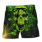 Skull Attitude Message About Respecting Boundaries – Beach Short
