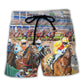 Horse Riding Horse Because People Annoy Me - Beach Short