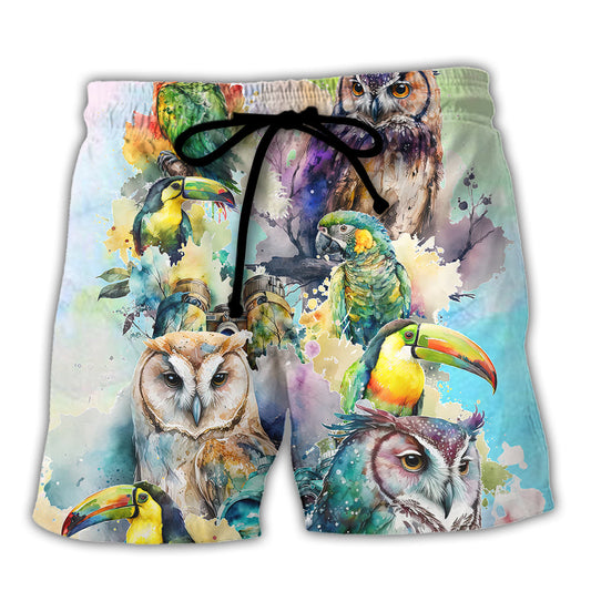 Bird Watching Funny Back Off Bird Watching - Beach Short