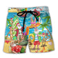 Summer Santa Surfing Christmas In July – Beach Short
