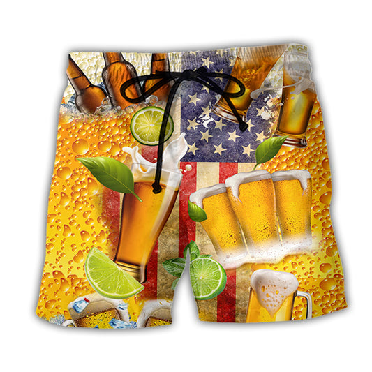 Beer America Independence Day Style – Beach Short