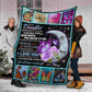 Butterfly To My Daughter Love Mom Moon Flannel Blanket For Soft Bed Couch And Home Comfort