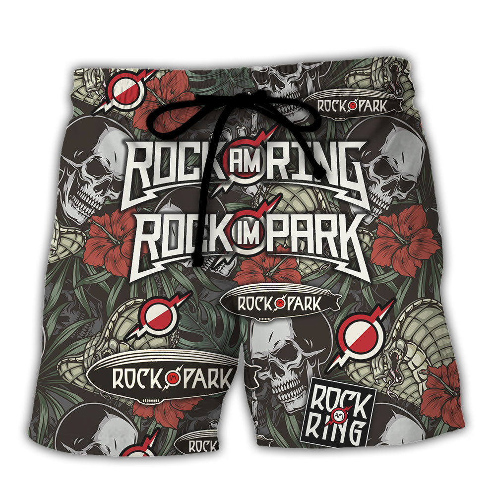 Rock Festival Music Lover Vibrant Style – Beach Short
