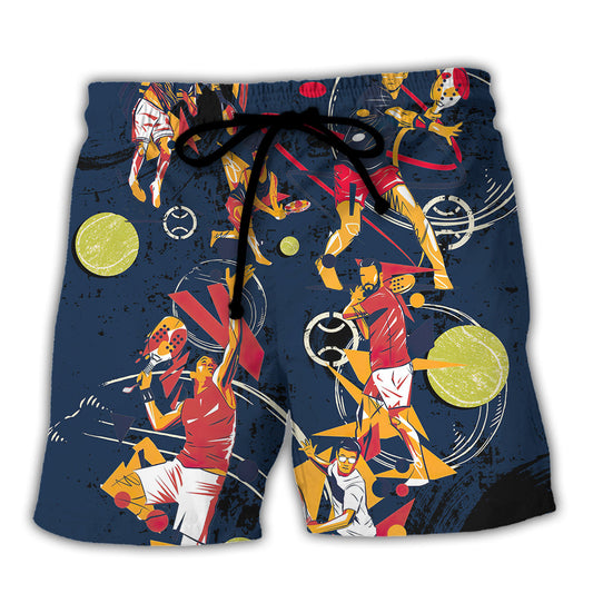 Tennis Saved Me Funny Ball Boy - Beach Short