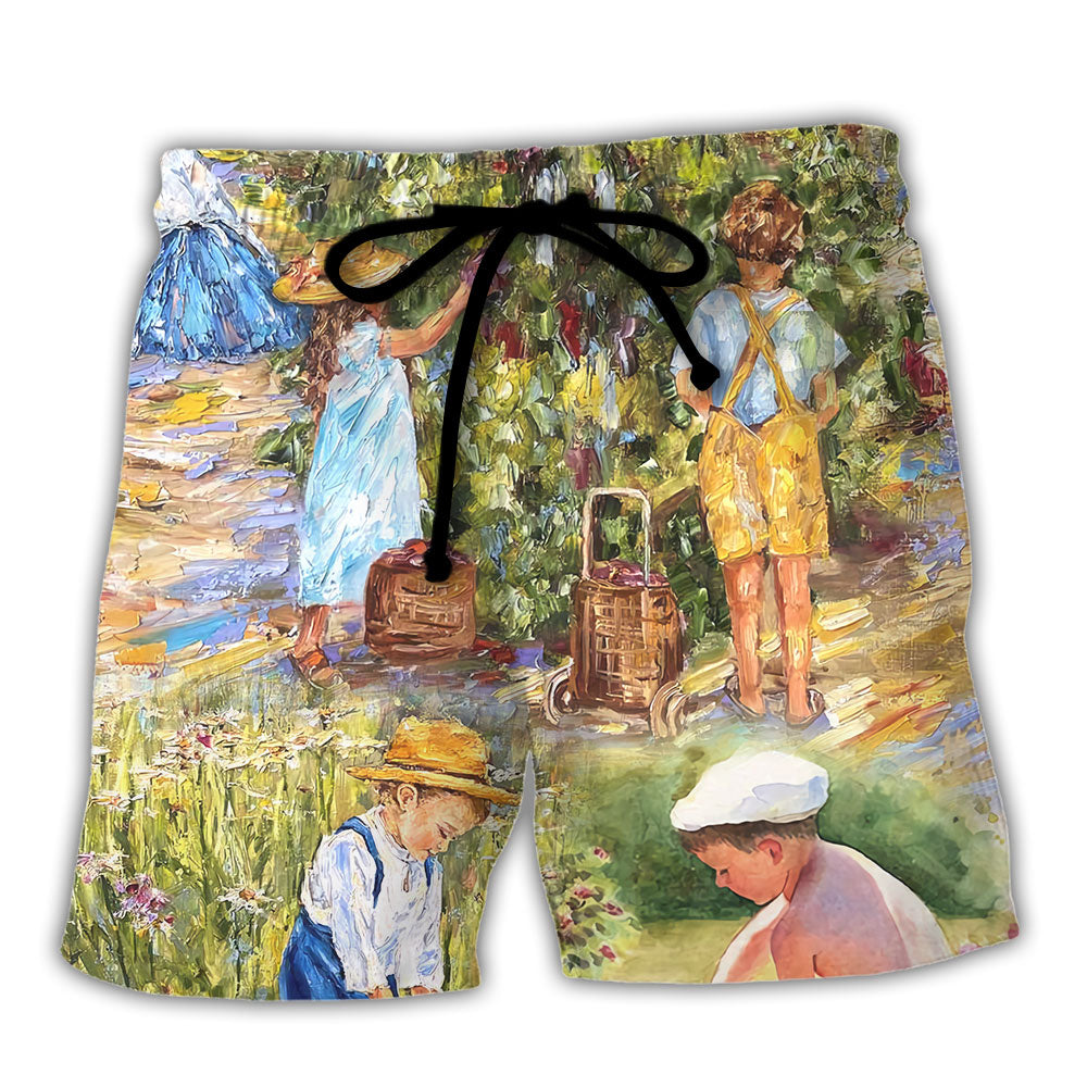 Gardening Lawn Mowing Unit - Beach Short