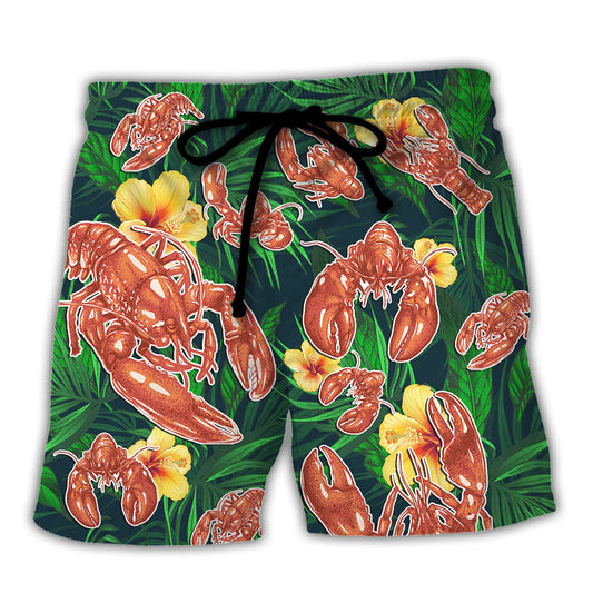 Lobster Crustacean Funny Quote Tropical Style – Beach Short