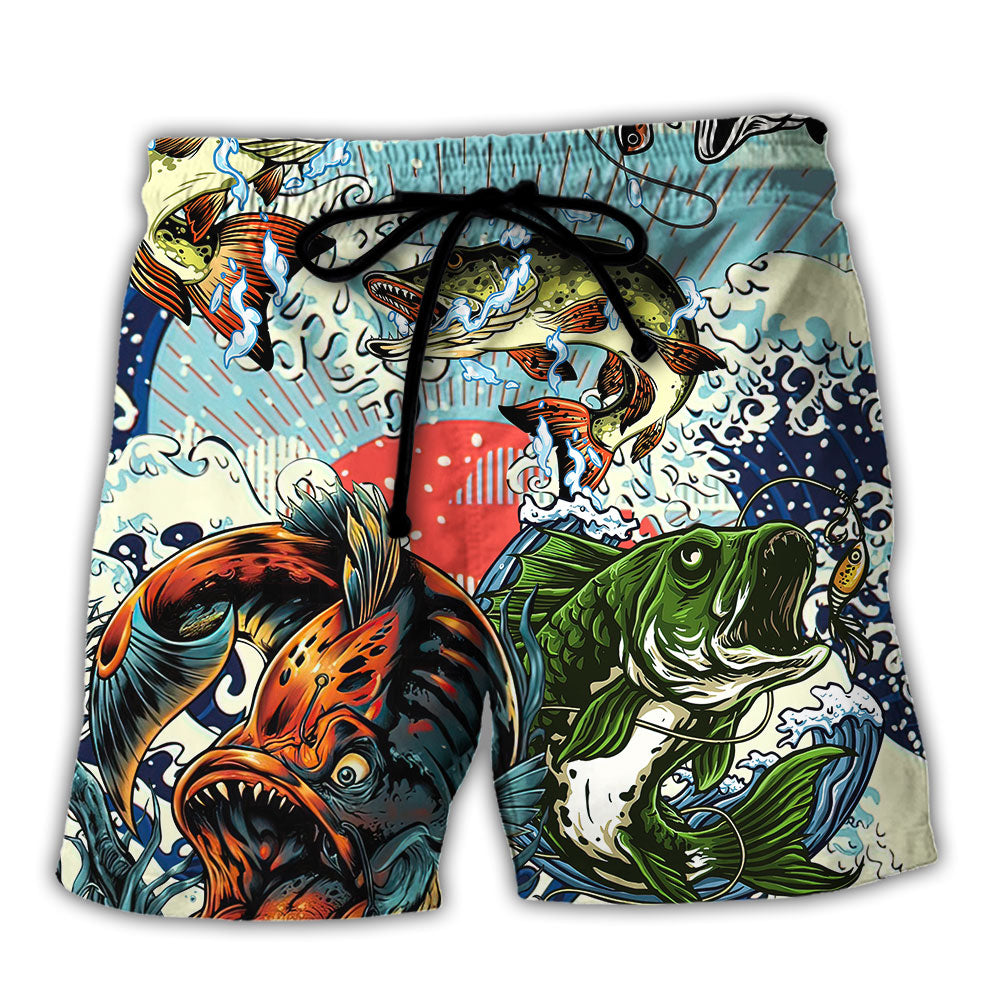 Fishing Sorry I Missed Your Call Because I Was On The Other Line – Beach Short