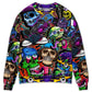Colorful Mix Skull Art Style – Sweater - Ugly Christmas Sweater