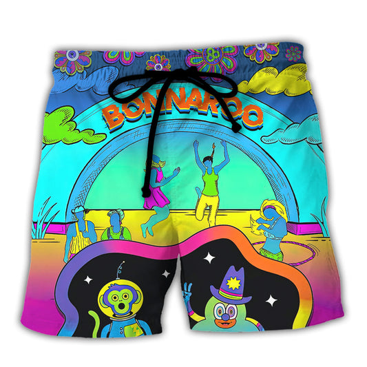 Colorful Festival Lover Tropical Style - Beach Short