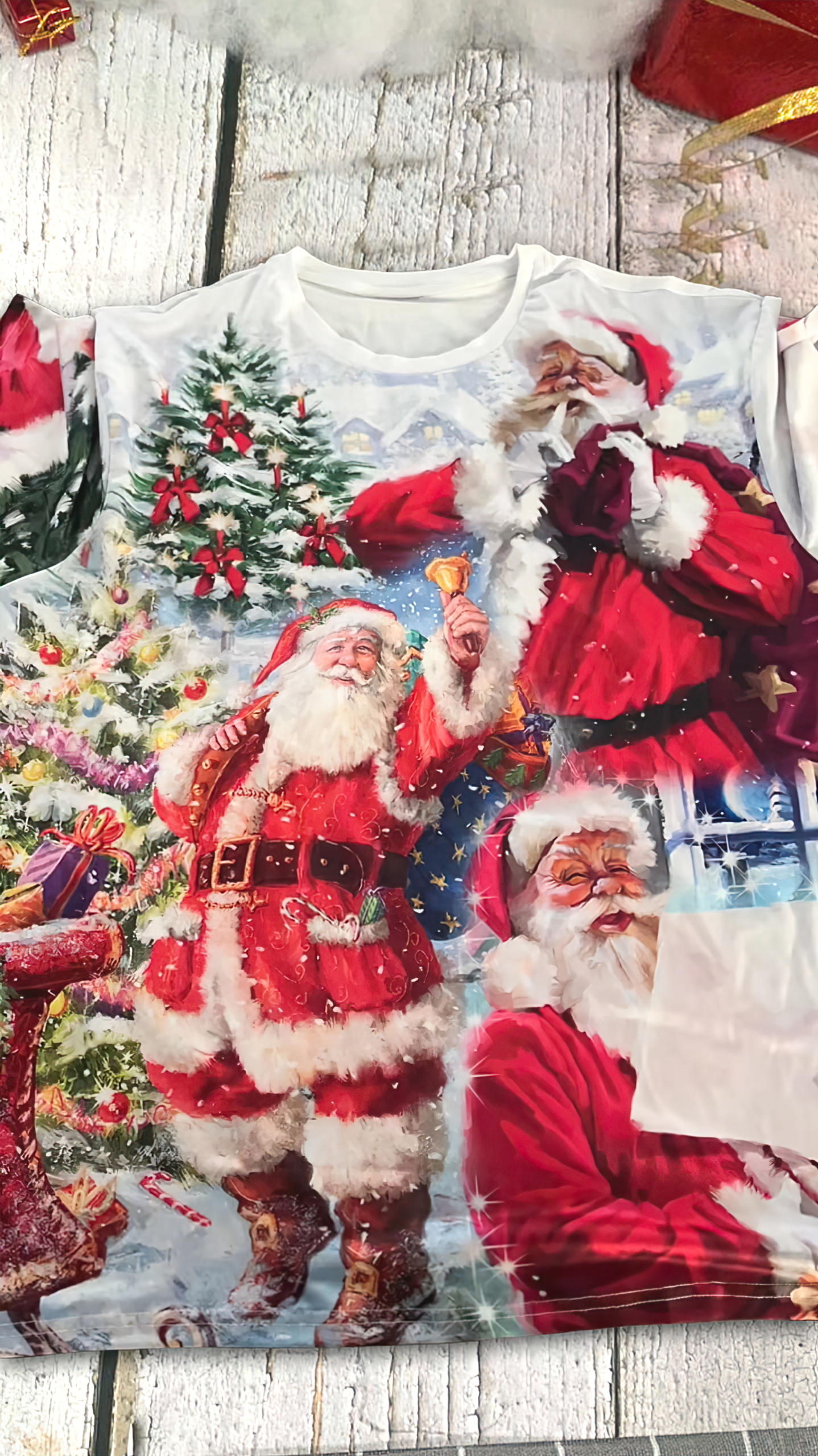 Christmas Santa Claus Is Coming To Town - Pajamas Short Sleeve - Owls Matrix LTD