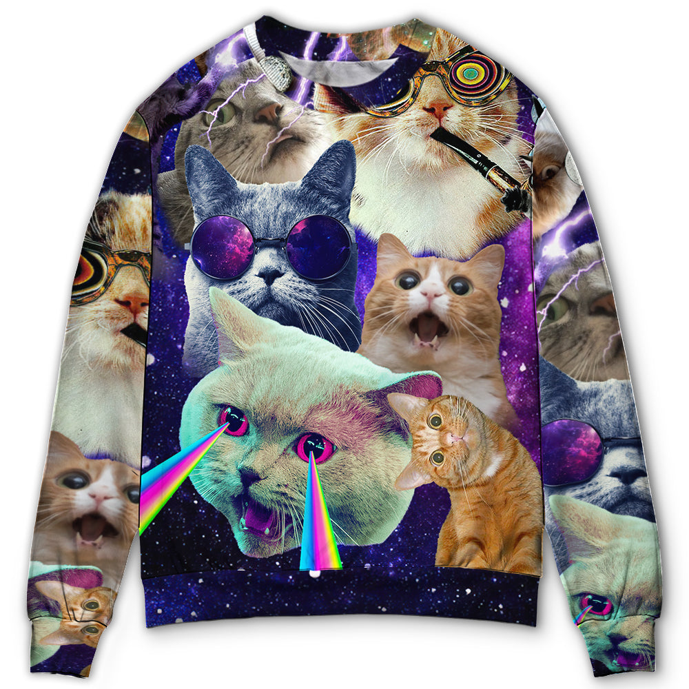 Flying Battle Cat Fantasy Art – Sweater - Ugly Christmas Sweater